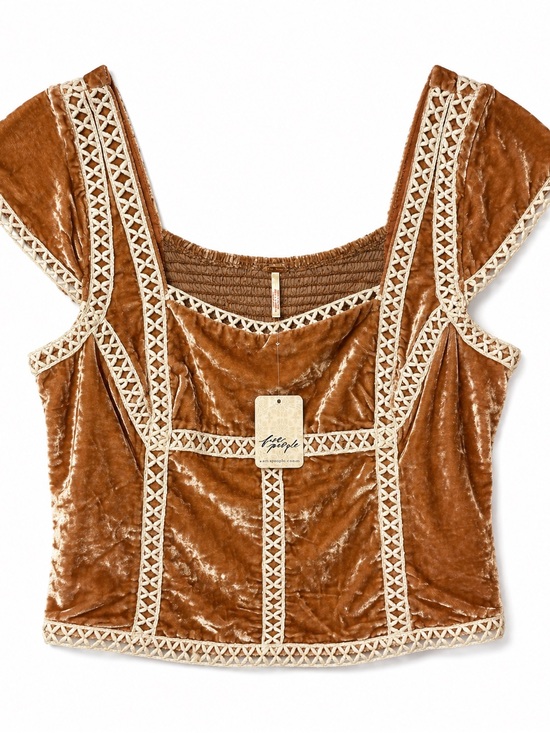 Free People Tops - Adorable crushed velvet Free People size Xl